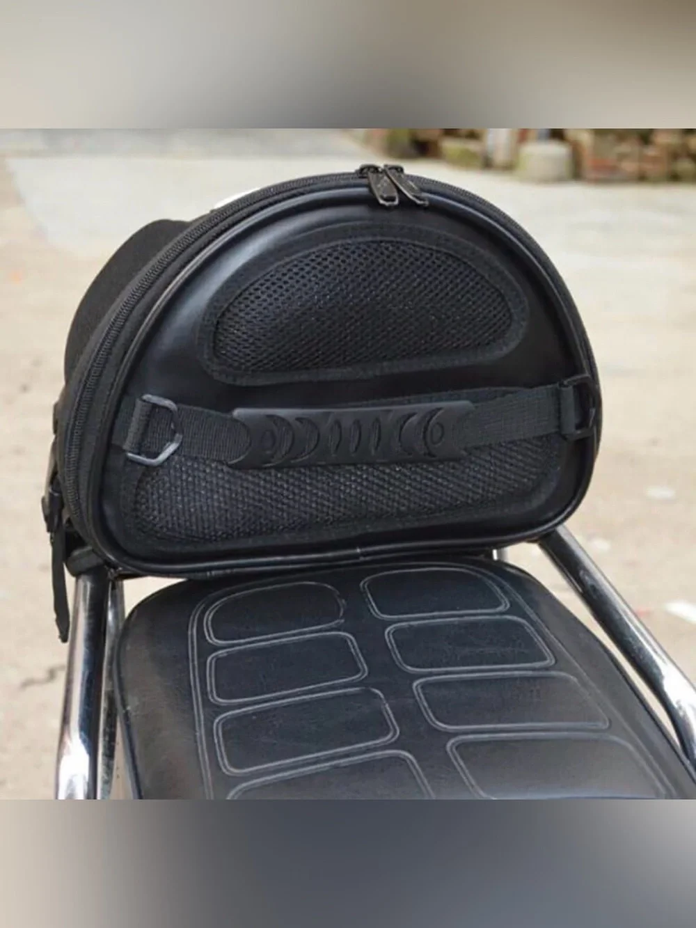 Motorcycle Tail Bag PU Leather Multifunctional Waterproof
